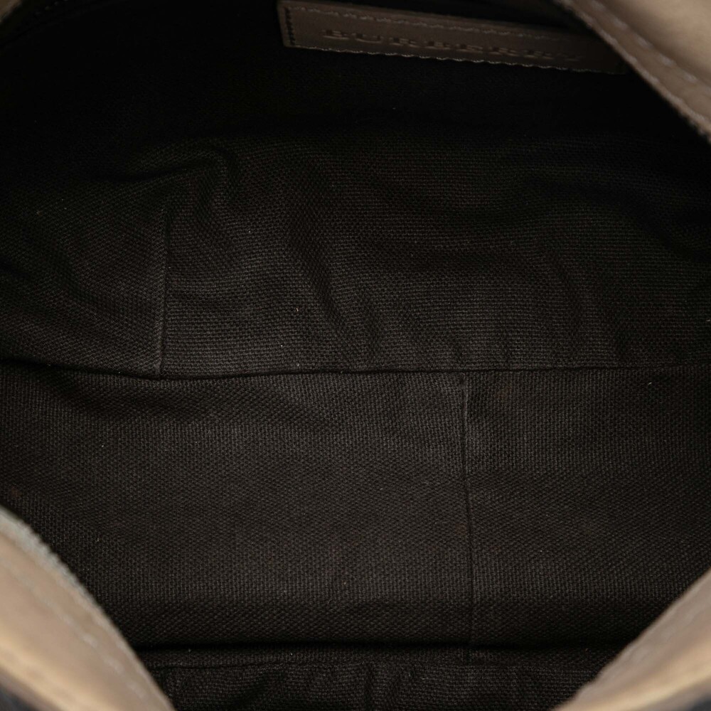 Pre-Loved Burberry Smoked Check Coated Canvas Crossbody - Picture 4 of 7